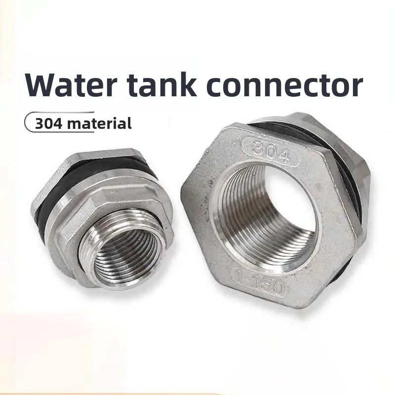 SS304 BSP Female Thread Bulkhead Water Tank Connector DN15-DN50 Stainless Steel SS304 Adapter Fitting Homebrew
SS304 BSP Female Thread Bulkhead Water Tank Connector DN15-DN50 Stainless Steel SS304 Adapter Fitting Homebrew