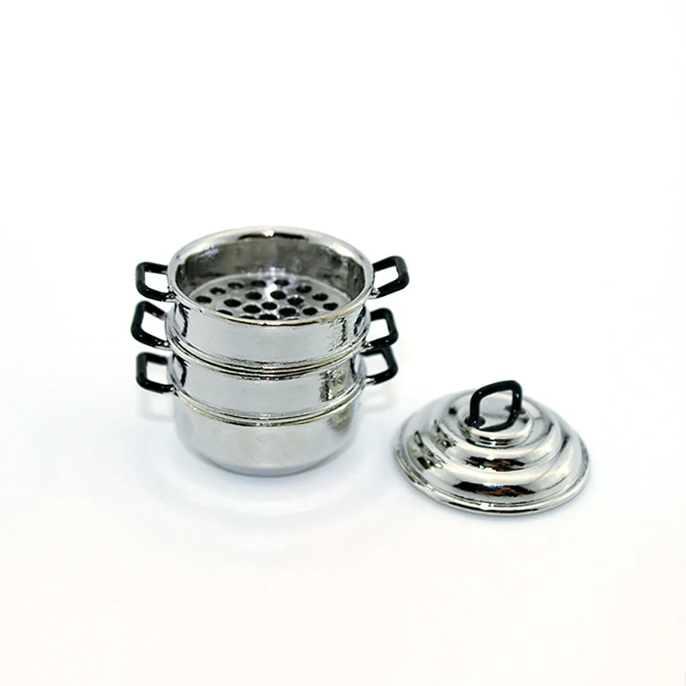 1/12 Doll House Miniature Steamer Simulation Kitchen Pot Model Toys for Mini Decoration Dollhouse Accessories
1/12 Doll House Miniature Steamer Simulation Kitchen Pot Model Toys for Mini Decoration Dollhouse Accessories