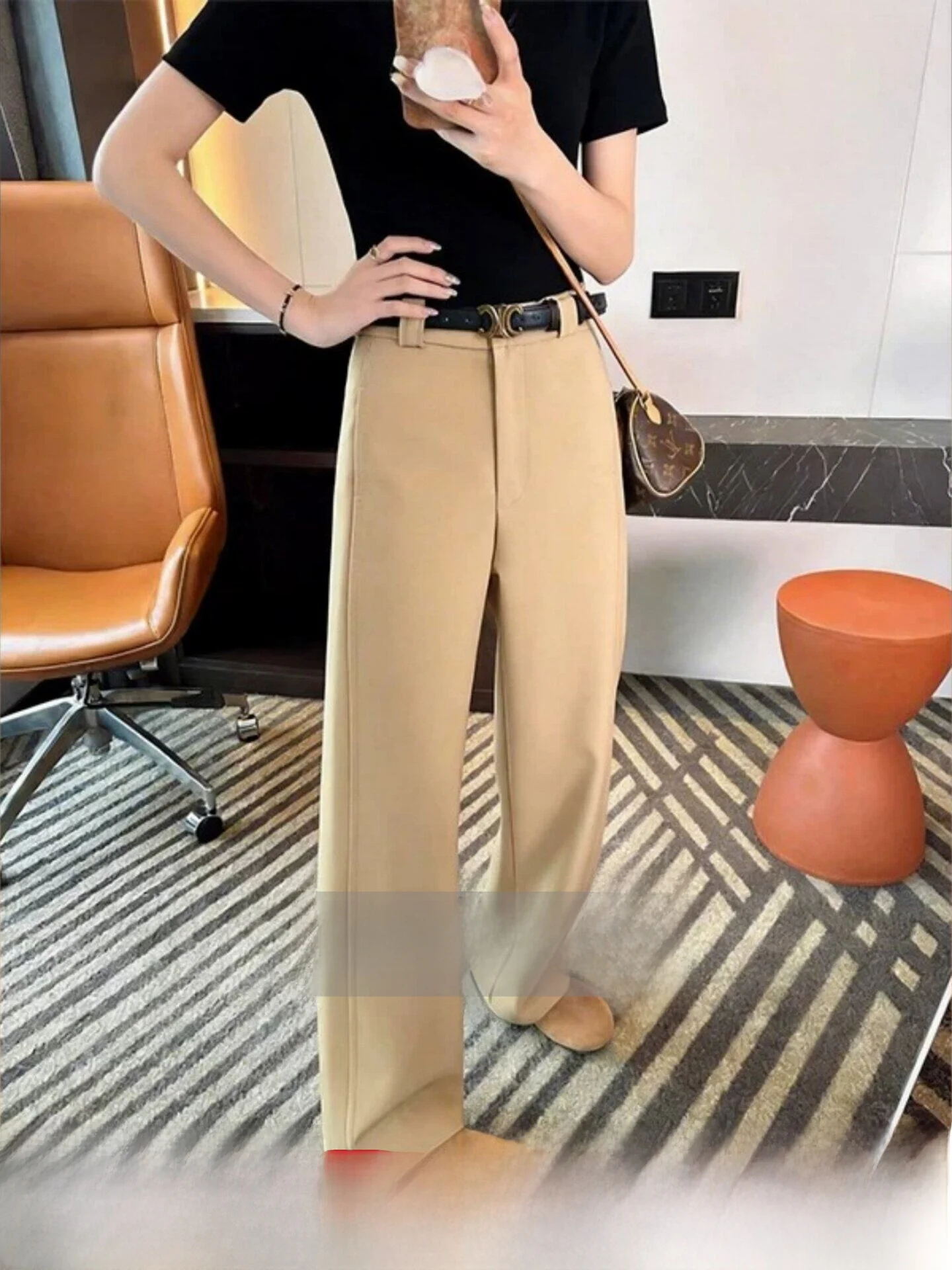 High Waist Straight Leg Pants Women's Loose Lazy Style Wide Leg Pants Commute Wind Pure Color Button Splicing Other Material
High Waist Straight Leg Pants Women's Loose Lazy Style Wide Leg Pants Commute Wind Pure Color Button Splicing Other Material