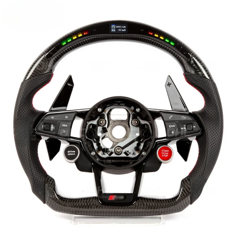 Suitable for Audi R8 A4567/S345/RS3456 LED carbon fiber steering wheel assembly, old model upgraded to new model
Suitable for Audi R8 A4567/S345/RS3456 LED carbon fiber steering wheel assembly, old model upgraded to new model