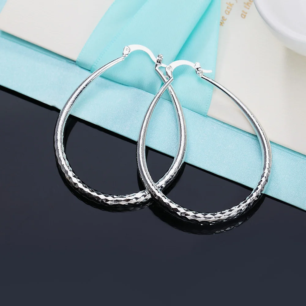 Jewerlytop Fine 925 Silver creative Big hoop earrings for women party wedding lady luxury Jewelry Holiday gifts
Jewerlytop Fine 925 Silver creative Big hoop earrings for women party wedding lady luxury Jewelry Holiday gifts