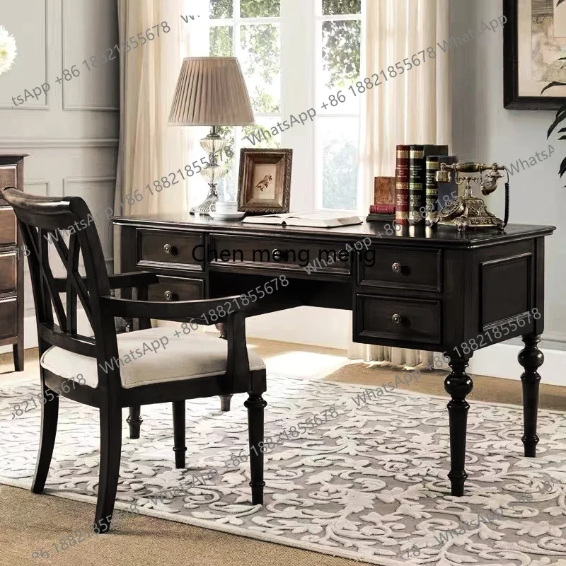 Лидер продаж, американский стол и стул из массива дерева, комбинированный французский винтажный черный кабинет, спальня, офисный компьютерный стол, домашнее использование
Лидер продаж, американский стол и стул из массива дерева, комбинированный французский винтажный черный кабинет, спальня, офисный компьютерный стол, домашнее использование