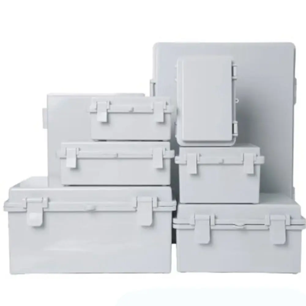 IP67 Electrical Junction Box Waterproof Enclosure With Hasp Outdoor Sealed Switch Power Case White Plastic Distribution Boxes
IP67 Electrical Junction Box Waterproof Enclosure With Hasp Outdoor Sealed Switch Power Case White Plastic Distribution Boxes