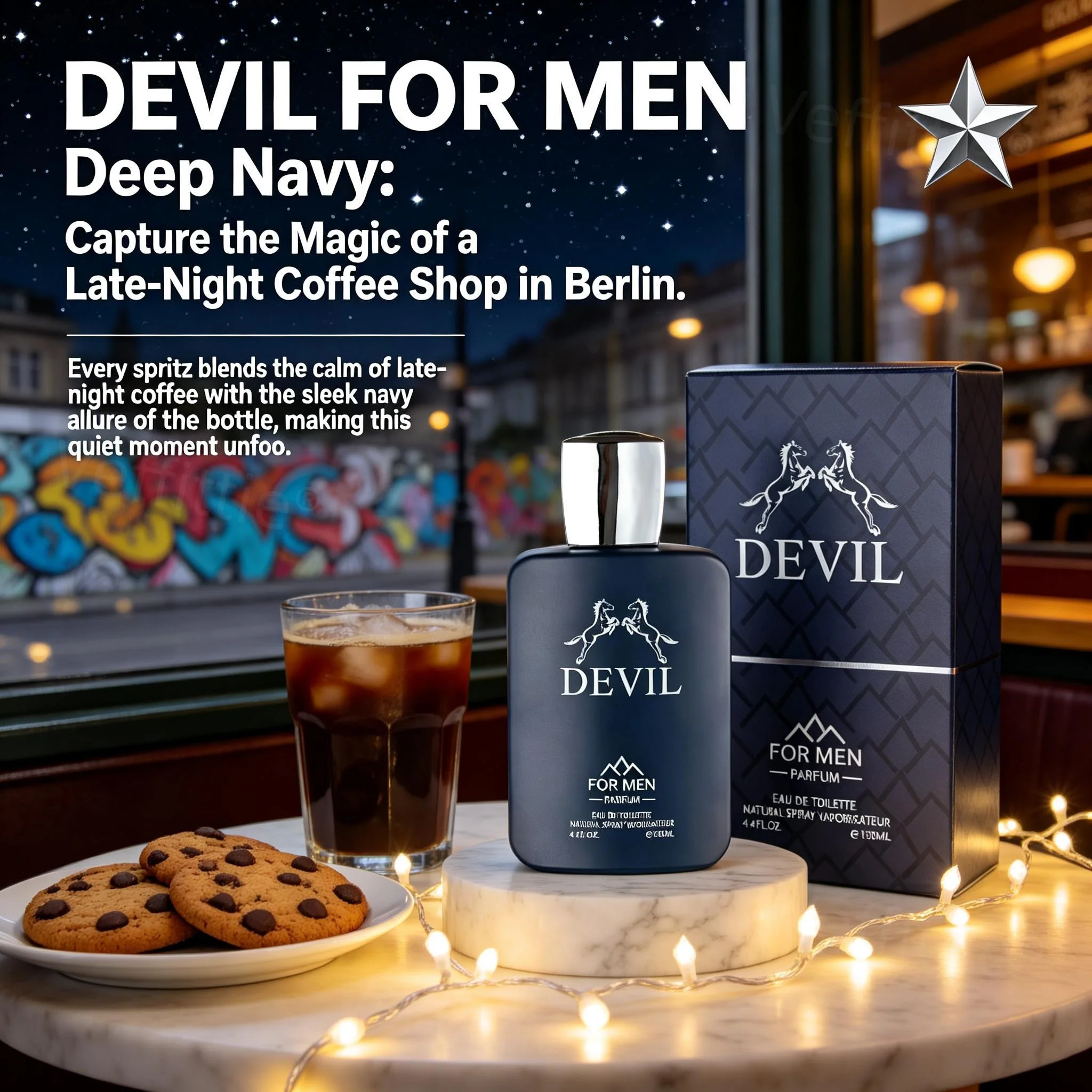 Evening Devil Amber Men Parfum 130ML 4.4oz, Long Lasting Luxe Blend, Night Out Wear, Premium Gift for Dates, Elegant Evening Use
Evening Devil Amber Men Parfum 130ML 4.4oz, Long Lasting Luxe Blend, Night Out Wear, Premium Gift for Dates, Elegant Evening Use