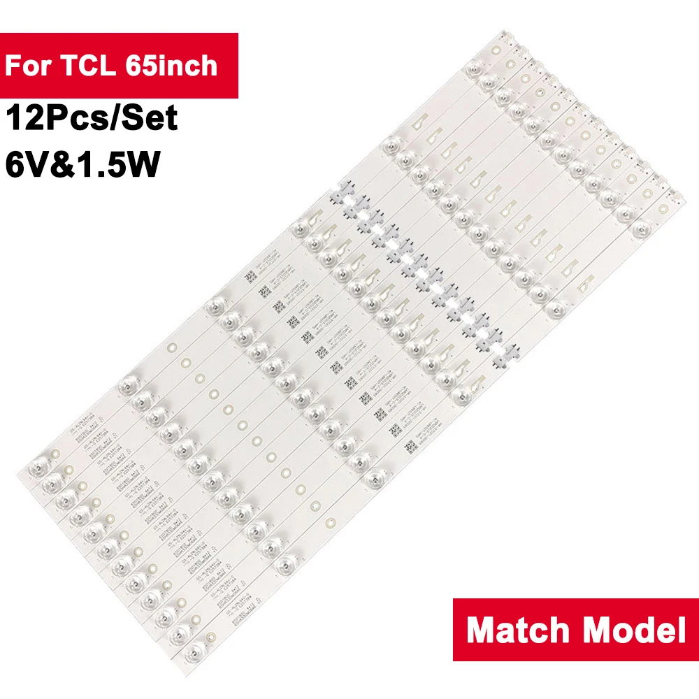 6V1.5W Square Lens LED Backlight For TCL 65inch 65HR330M06A6 V1 65D1800 12Pcs/Set TV Repair 65C4 TH-65FFX435Q 65D1800 65BX7600
6V1.5W Square Lens LED Backlight For TCL 65inch 65HR330M06A6 V1 65D1800 12Pcs/Set TV Repair 65C4 TH-65FFX435Q 65D1800 65BX7600