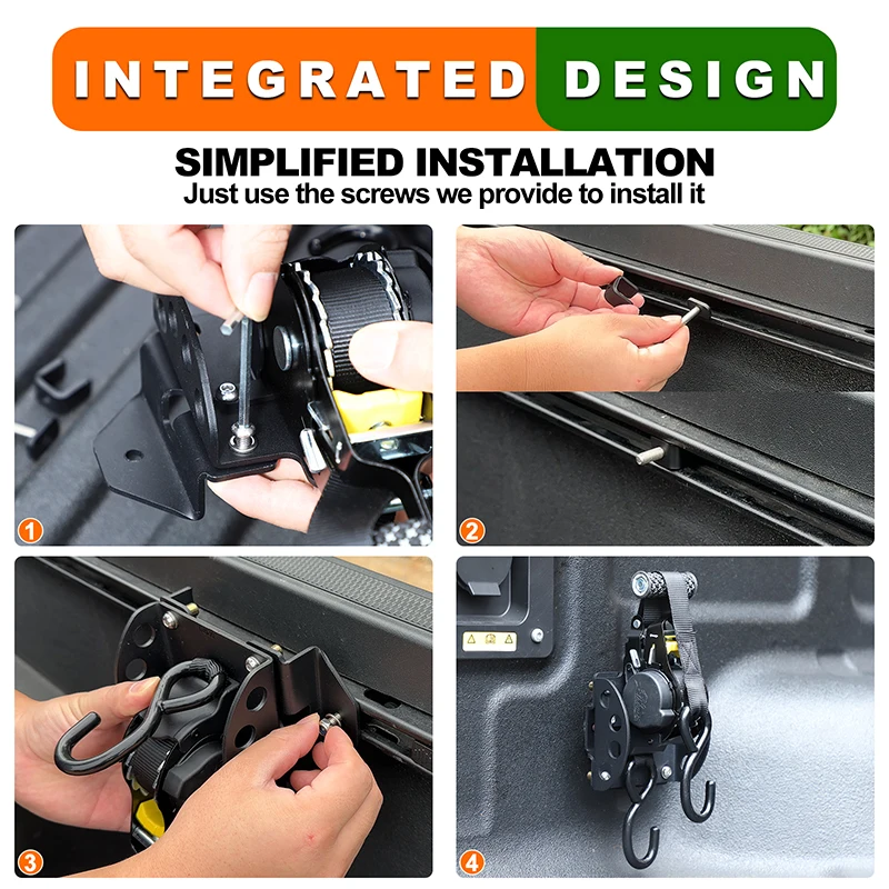 Для Ford Ranger 2023-2025 2026: Аксессуары для крепления груза на кузов автомобиля — автоматические выдвижные ремни с храповым механизмом и кронштейнами
Для Ford Ranger 2023-2025 2026: Аксессуары для крепления груза на кузов автомобиля — автоматические выдвижные ремни с храповым механизмом и кронштейнами