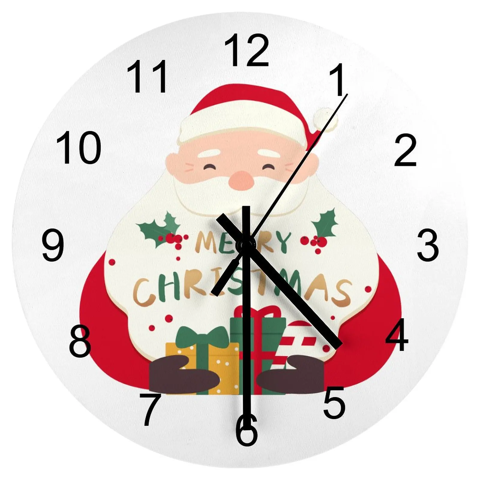 Nursery Wall Clock Santa Claus Clocks 12 inch Mute Wooden Round Artistic Durable Retro
Nursery Wall Clock Santa Claus Clocks 12 inch Mute Wooden Round Artistic Durable Retro