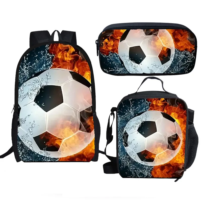 Harajuku Youthful New football 3D Print 3pcs/Set Student Travel bags Laptop Daypack Backpack Crossbody Lunch Bag Pencil Case
Harajuku Youthful New football 3D Print 3pcs/Set Student Travel bags Laptop Daypack Backpack Crossbody Lunch Bag Pencil Case