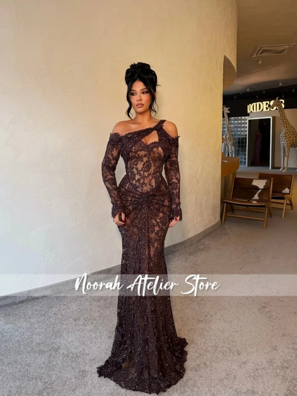 Chic Richly Asymmetrical Neckline Customized Prom Gown Delicate Beaded Sexy Evening Dress Dazzling Mermaid New Arrival Wear
Chic Richly Asymmetrical Neckline Customized Prom Gown Delicate Beaded Sexy Evening Dress Dazzling Mermaid New Arrival Wear