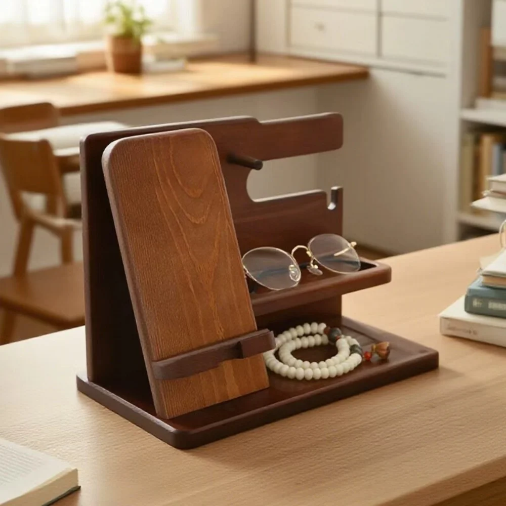 Wooden Desk Organizer Phone Holder Keys Wallet Glasses Watch Stand Office Desktop Bedside Organizer Jewelry Storage Rack Gifts
Wooden Desk Organizer Phone Holder Keys Wallet Glasses Watch Stand Office Desktop Bedside Organizer Jewelry Storage Rack Gifts