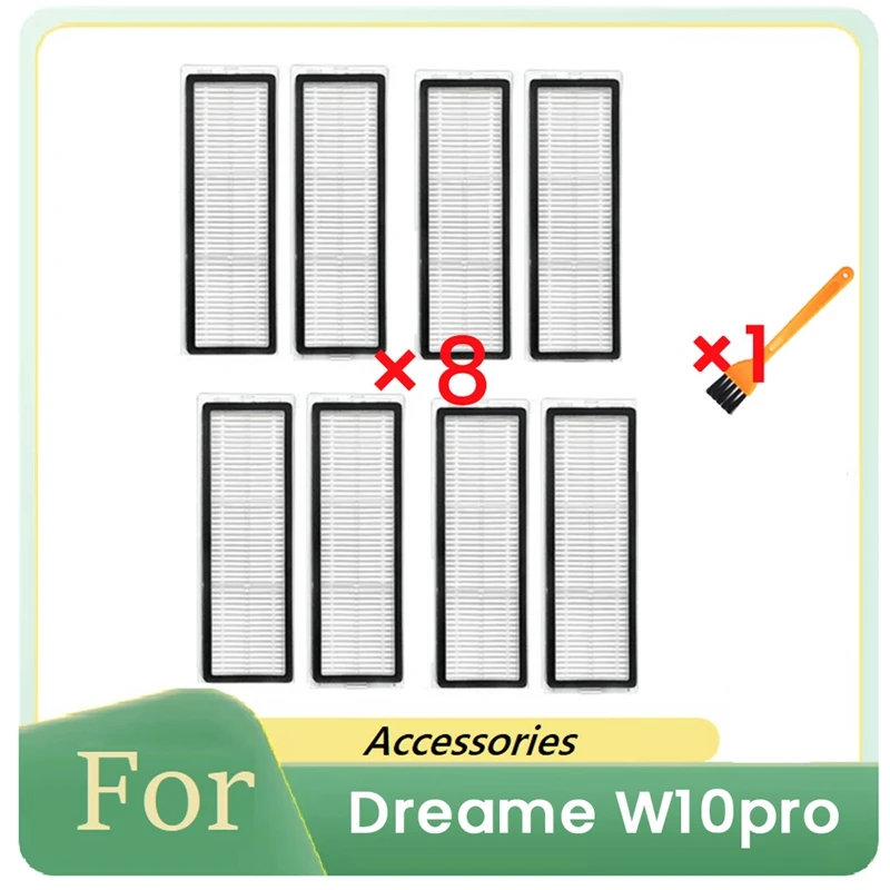 9 PCS HEPA Filter With Cleaning Brush For Dreame W10pro Robot Vacuum Cleaner Parts Replacement
9 PCS HEPA Filter With Cleaning Brush For Dreame W10pro Robot Vacuum Cleaner Parts Replacement