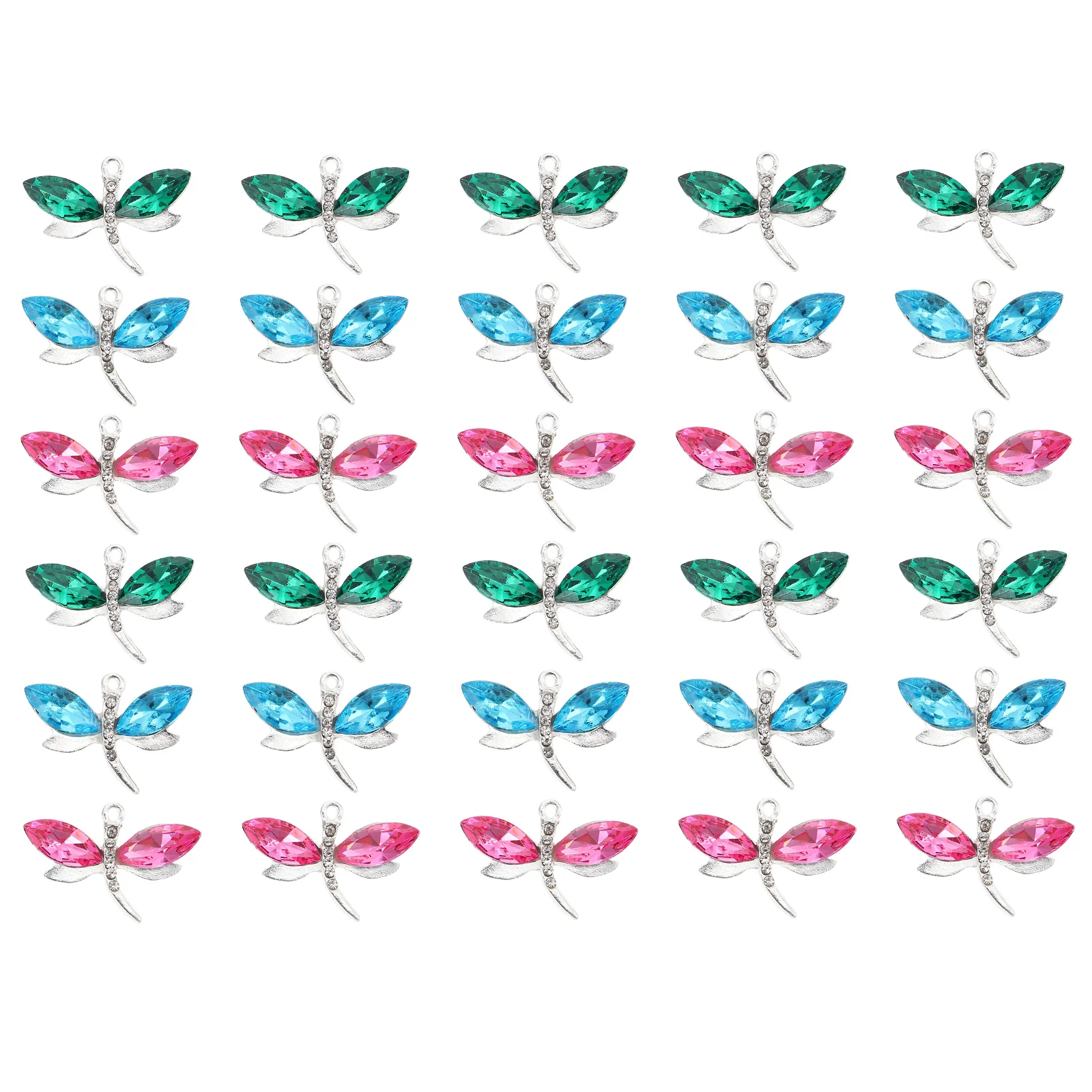 30pcs Dragonfly Shaped Jewelry Making Pendants Lightweight Durable Resin Alloy DIY Earring Necklace Charms Accessories
30pcs Dragonfly Shaped Jewelry Making Pendants Lightweight Durable Resin Alloy DIY Earring Necklace Charms Accessories