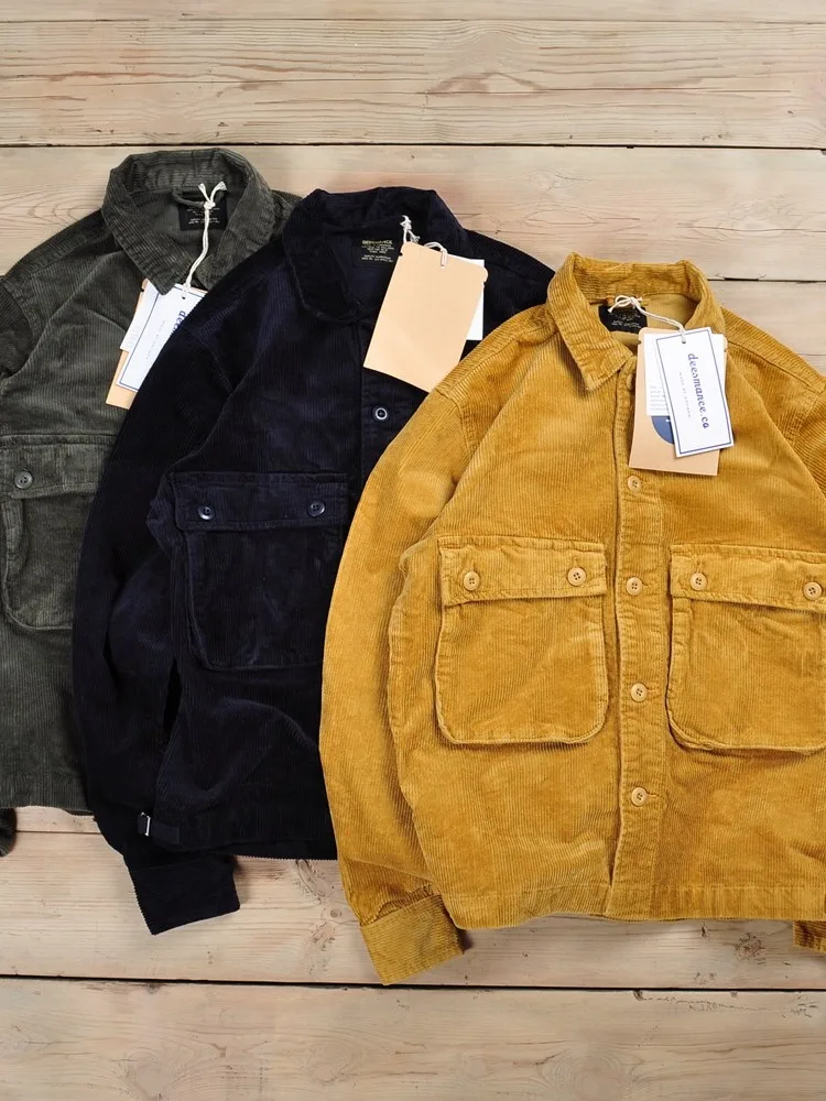 High-End Men's Corduroy irt Loose American Sle Hong Kong Faion Long Sve Button up Casual Loose Jaet for Autumn
High-End Men's Corduroy irt Loose American Sle Hong Kong Faion Long Sve Button up Casual Loose Jaet for Autumn