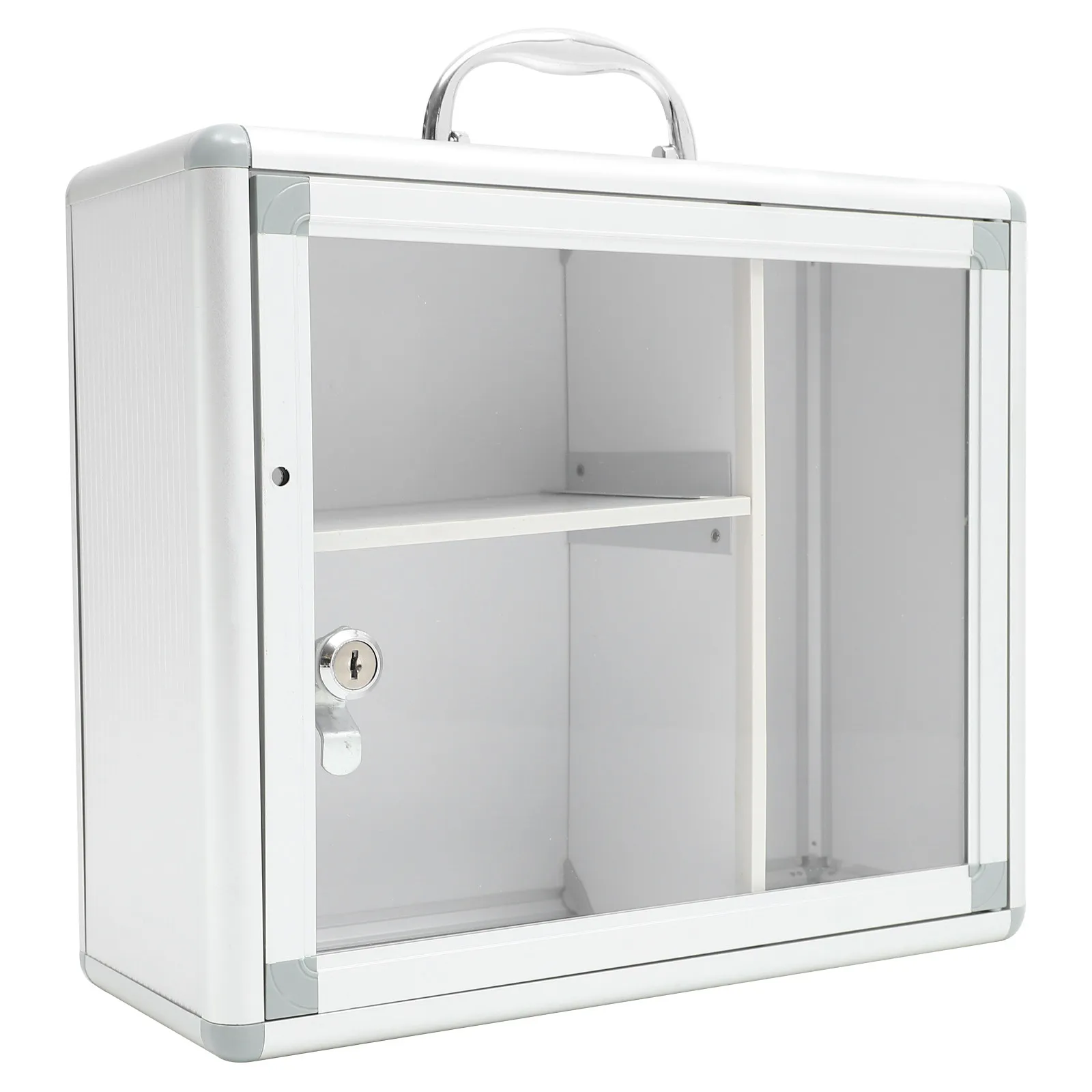 Aluminum Alloy Wall Hanging Medicine Box with Lock First Aid Kit Storage Container for Household Office Vehicle Outdoor Use
Aluminum Alloy Wall Hanging Medicine Box with Lock First Aid Kit Storage Container for Household Office Vehicle Outdoor Use