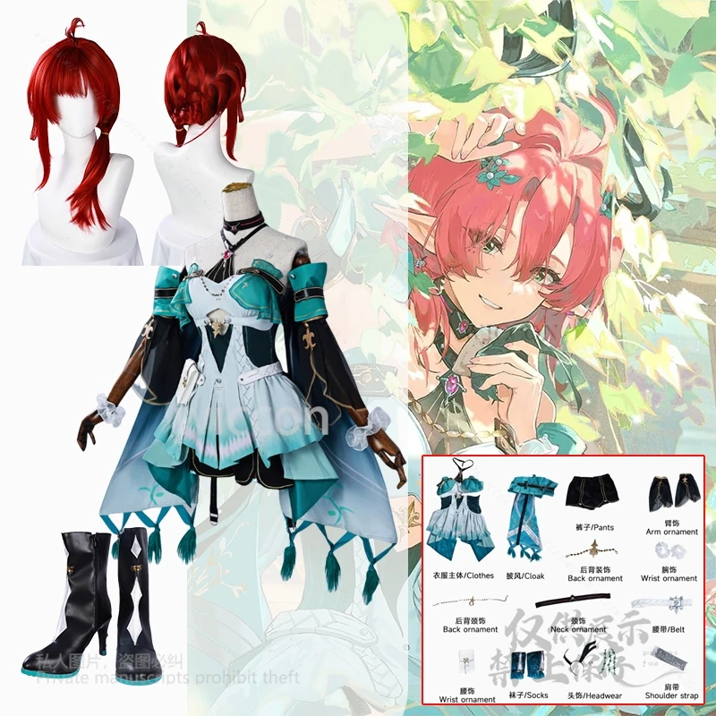 Anime Wuthering Waves Ciaccona Cosplay Costume Props Accessory Full Set Dress Socks Headwear Shoes Wig Women 3XL Halloween Party
Anime Wuthering Waves Ciaccona Cosplay Costume Props Accessory Full Set Dress Socks Headwear Shoes Wig Women 3XL Halloween Party