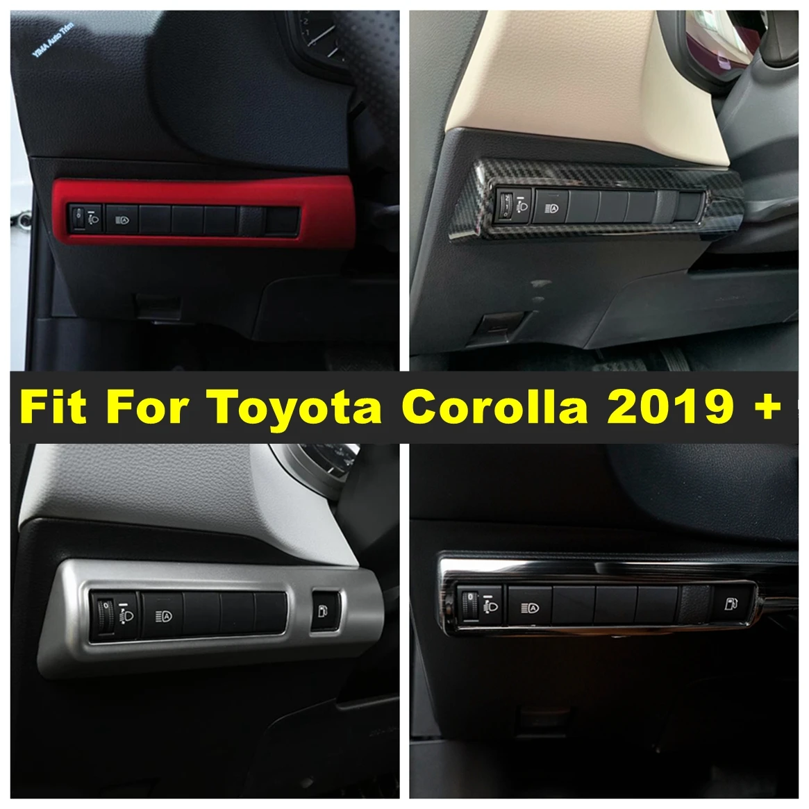 Auto Head Fog Light Lamp Switch Button Panel Cover Trim Fit For Toyota Corolla 2019 - 2024 Stainless Steel Interior Accessories
Auto Head Fog Light Lamp Switch Button Panel Cover Trim Fit For Toyota Corolla 2019 - 2024 Stainless Steel Interior Accessories
