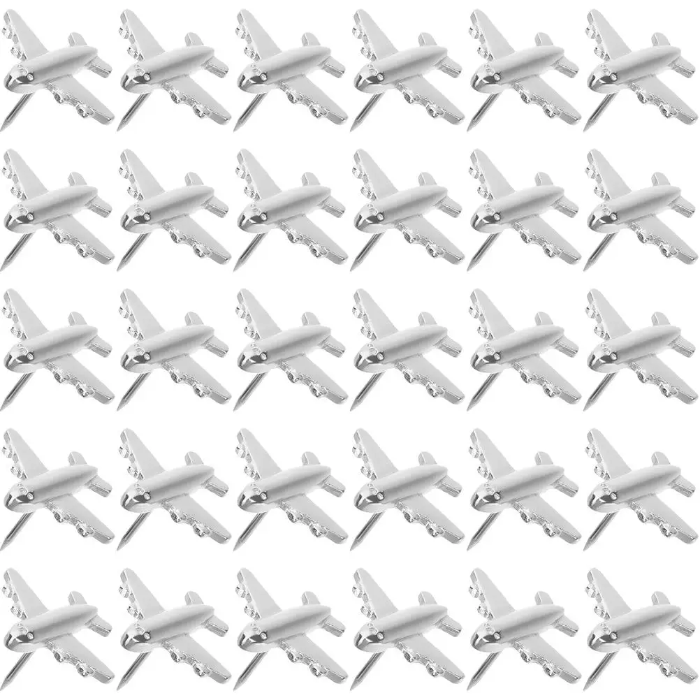 12 Metal Airplane Thumbtacks Silver Pins for Bulletin Board Decor Photo Wall Office Supplies Cute Pushpins Map Markers
12 Metal Airplane Thumbtacks Silver Pins for Bulletin Board Decor Photo Wall Office Supplies Cute Pushpins Map Markers