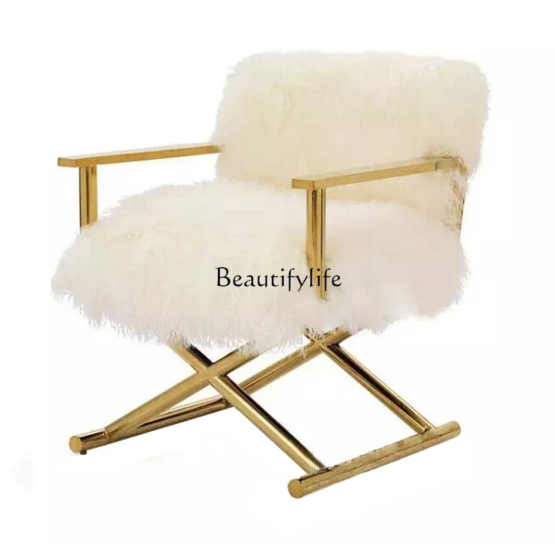 Light luxury beach wool sofa chair household balcony armrest back leisure chair
Light luxury beach wool sofa chair household balcony armrest back leisure chair