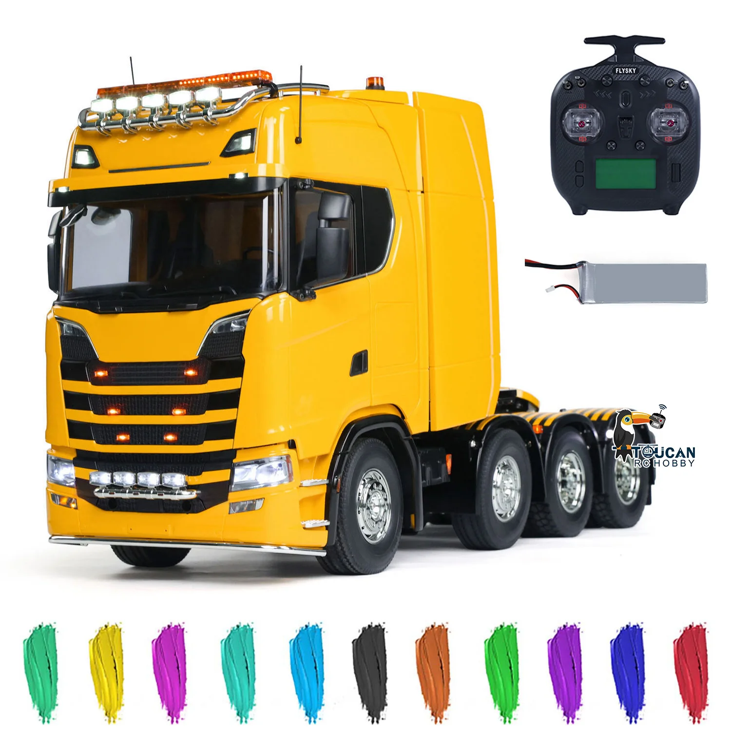 Toys TAMIYAYA 56371 1:14 8X4 770S DIY RC Tractor Truck Radio Control Lorry Finished Light Sound Smoke Cars Model for Boys
Toys TAMIYAYA 56371 1:14 8X4 770S DIY RC Tractor Truck Radio Control Lorry Finished Light Sound Smoke Cars Model for Boys