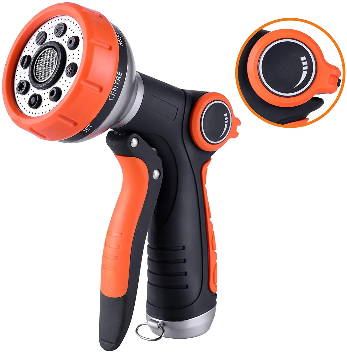 Adjustable 8 Patterns High Pressure Garden Hose Nozzle Spray Nozzle With Water Volume Control Valve
Adjustable 8 Patterns High Pressure Garden Hose Nozzle Spray Nozzle With Water Volume Control Valve