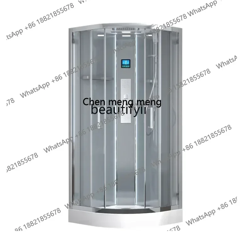 cc182R Integral bathroom Fan-shaped integrated bathroom Glass partition Dry and wet separation Bath bath room Household
cc182R Integral bathroom Fan-shaped integrated bathroom Glass partition Dry and wet separation Bath bath room Household