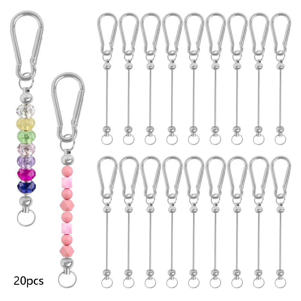 20Pcs Metal Beadable Keychain Bars Blanks for Beads Pendant Jewelry Charms DIY Crafts Keychains for Beads Pendant Jewelry Charms
20Pcs Metal Beadable Keychain Bars Blanks for Beads Pendant Jewelry Charms DIY Crafts Keychains for Beads Pendant Jewelry Charms