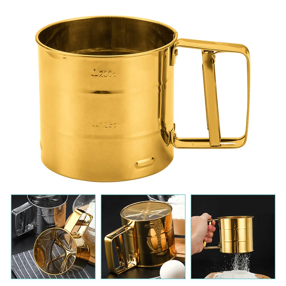 Stainless Steel Flour Sieve Trundle Bed Sifting Tool Sifter for Baking Multifunction Cup Multipurpose
Stainless Steel Flour Sieve Trundle Bed Sifting Tool Sifter for Baking Multifunction Cup Multipurpose