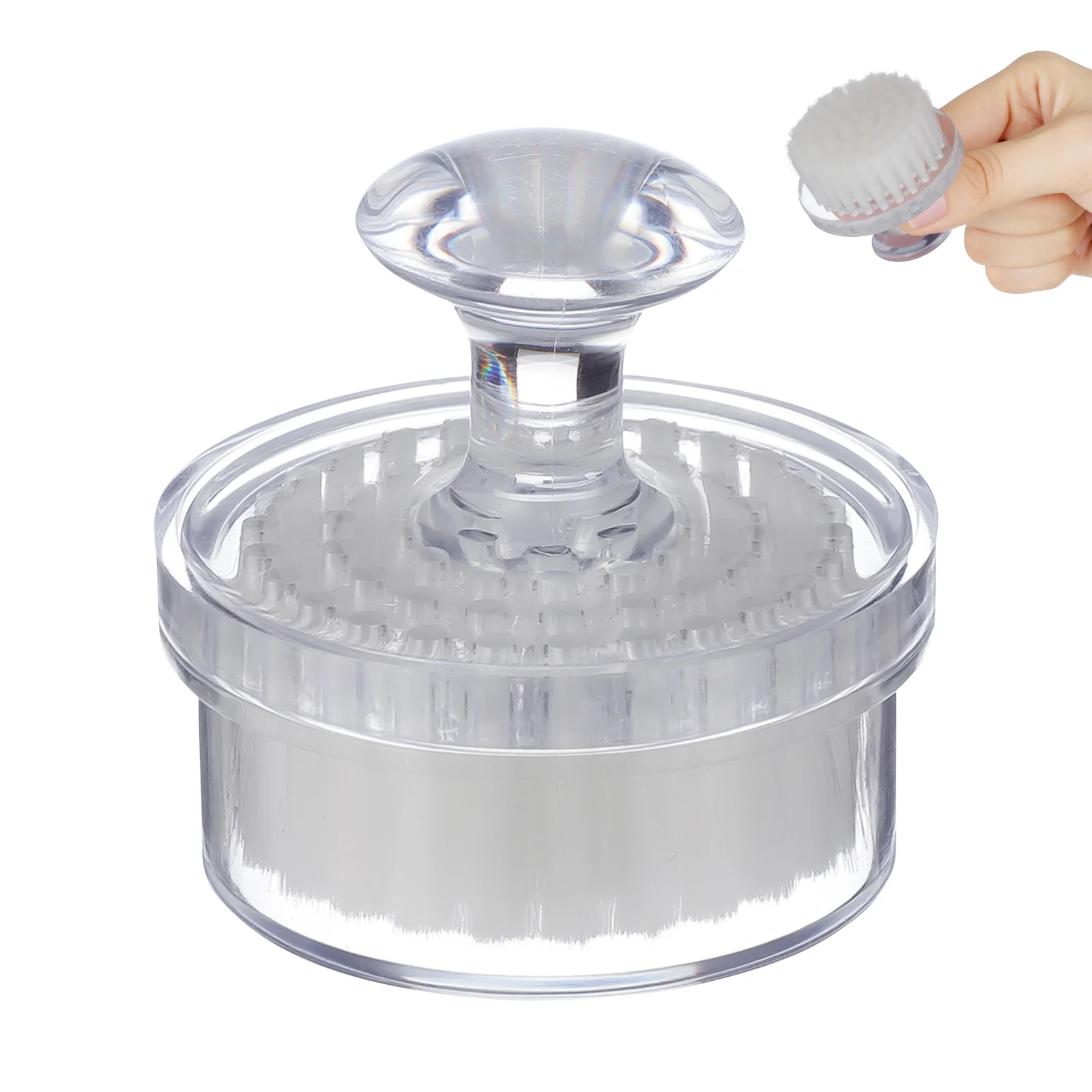 Portable Face Cleansing Brush with Cover Compact Facial Scrubber for Oil and Dirt Removal Daily Skin Exfoliation Washer
Portable Face Cleansing Brush with Cover Compact Facial Scrubber for Oil and Dirt Removal Daily Skin Exfoliation Washer