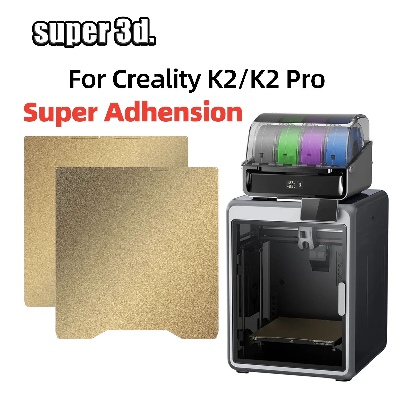 For Creality K2/K2 Pro Build Plate Double sided Bed Plate PEI Textured Heat Bed Spring Steel Sheet For K2/K2 Pro 3D Printer Part
For Creality K2/K2 Pro Build Plate Double sided Bed Plate PEI Textured Heat Bed Spring Steel Sheet For K2/K2 Pro 3D Printer Part