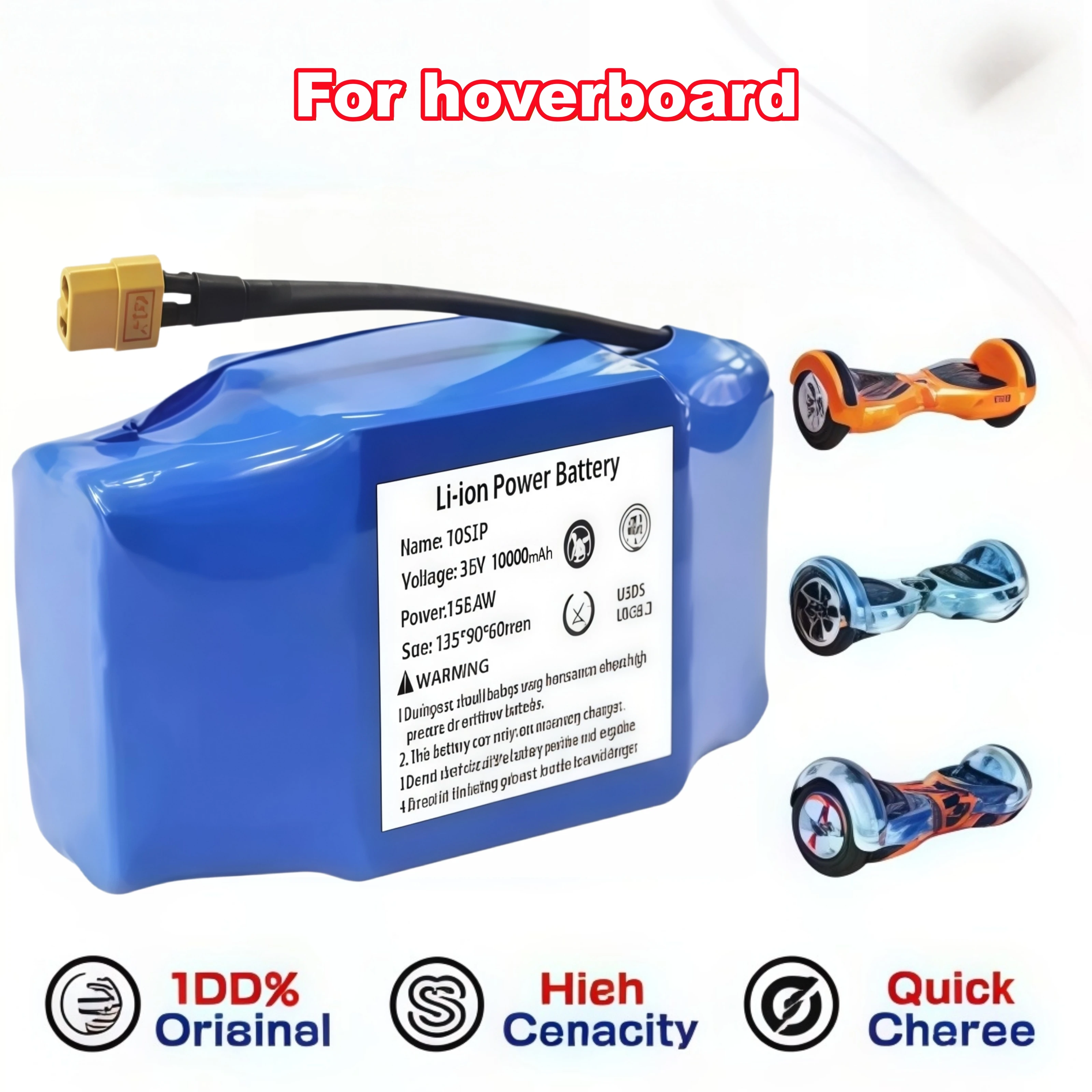 Hot Sale 36V 12Ah Battery for Hoverboard Self Balancing Scooter Unicycle Electric 10S2P Lithium Ion Rechargeable Power Cell
Hot Sale 36V 12Ah Battery for Hoverboard Self Balancing Scooter Unicycle Electric 10S2P Lithium Ion Rechargeable Power Cell