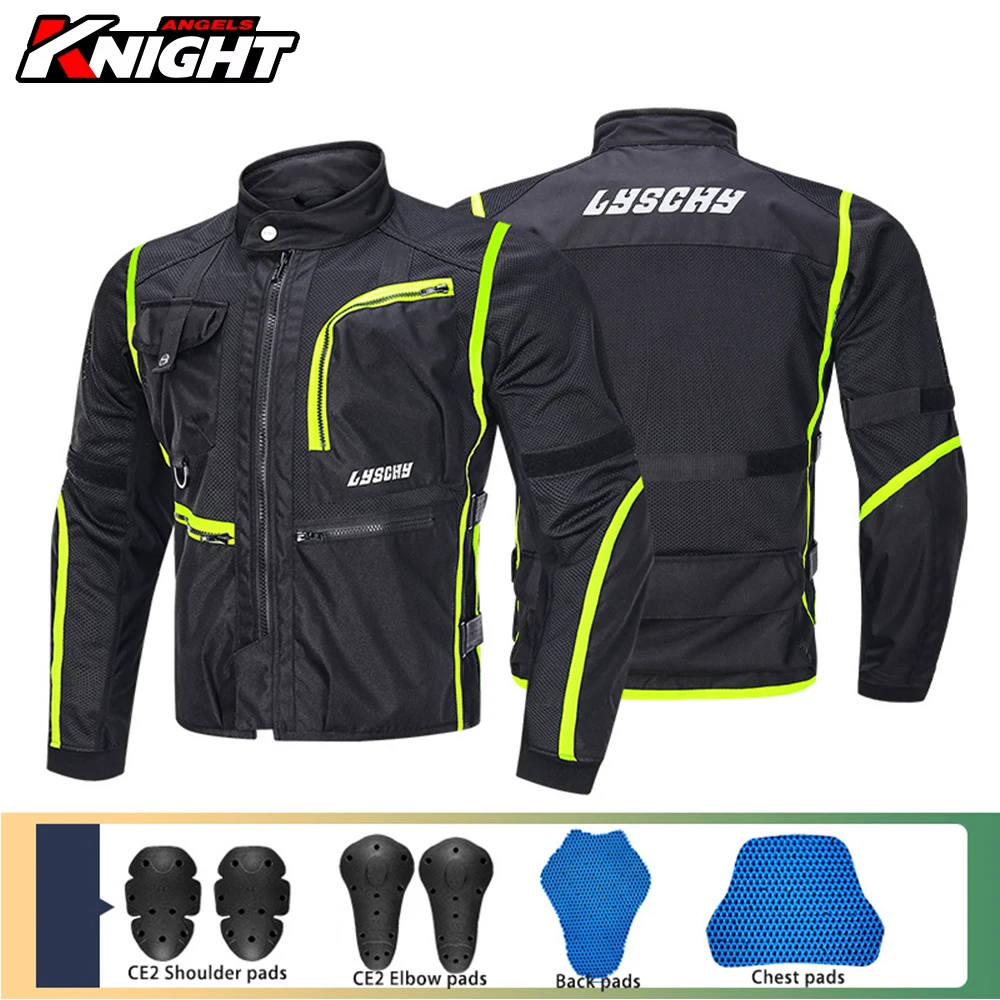 Summer Mesh Breathable Motorcycle Cycling Jacket Men's Anti-drop Racing Clothing Reflective Motorcycle Jacket Protection
Summer Mesh Breathable Motorcycle Cycling Jacket Men's Anti-drop Racing Clothing Reflective Motorcycle Jacket Protection