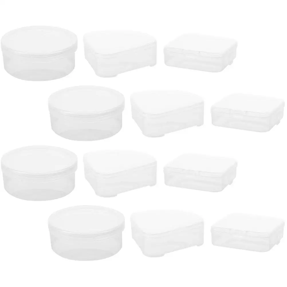 12 pcs Powder Puff Storage Box Triangle Makeup ganizer Sponge Holder Case Small Transparent Plastic Dust Proof
12 pcs Powder Puff Storage Box Triangle Makeup ganizer Sponge Holder Case Small Transparent Plastic Dust Proof