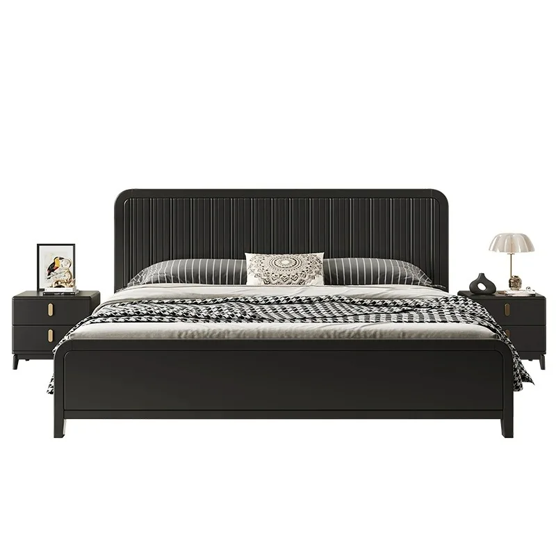Nordic black full solid wood bed modern minimalist retro style 1.8 meters double bed 1.5 master bedroom princess storage bed
Nordic black full solid wood bed modern minimalist retro style 1.8 meters double bed 1.5 master bedroom princess storage bed