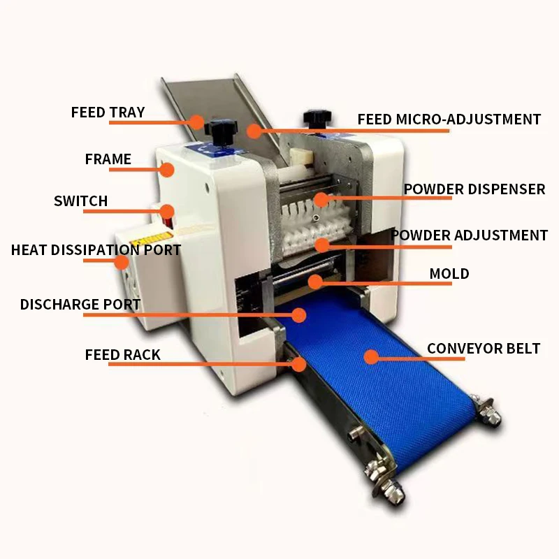 Quick Dumpling Skin Maker Wrapper Machine Commercial Round Dumpling Skin Maker Automatic Wonton Wrappers Machine Convenient