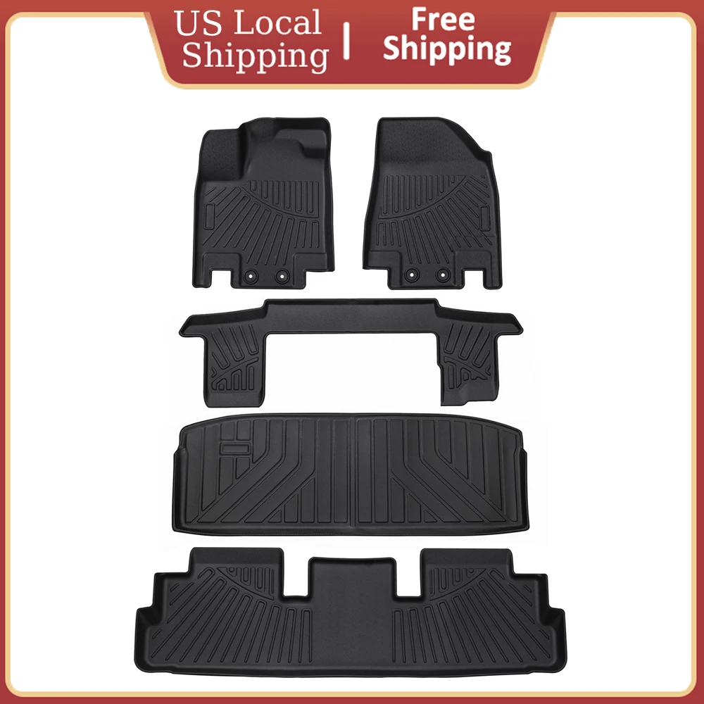 TPE 3D Floor Mats and Cargo Liner For Nissan Pathfinder 2022~2024 All Weather Waterproof Carpet Anti-Slip 7Passengers Floor Mats 
TPE 3D Floor Mats and Cargo Liner For Nissan Pathfinder 2022~2024 All Weather Waterproof Carpet Anti-Slip 7Passengers Floor Mats