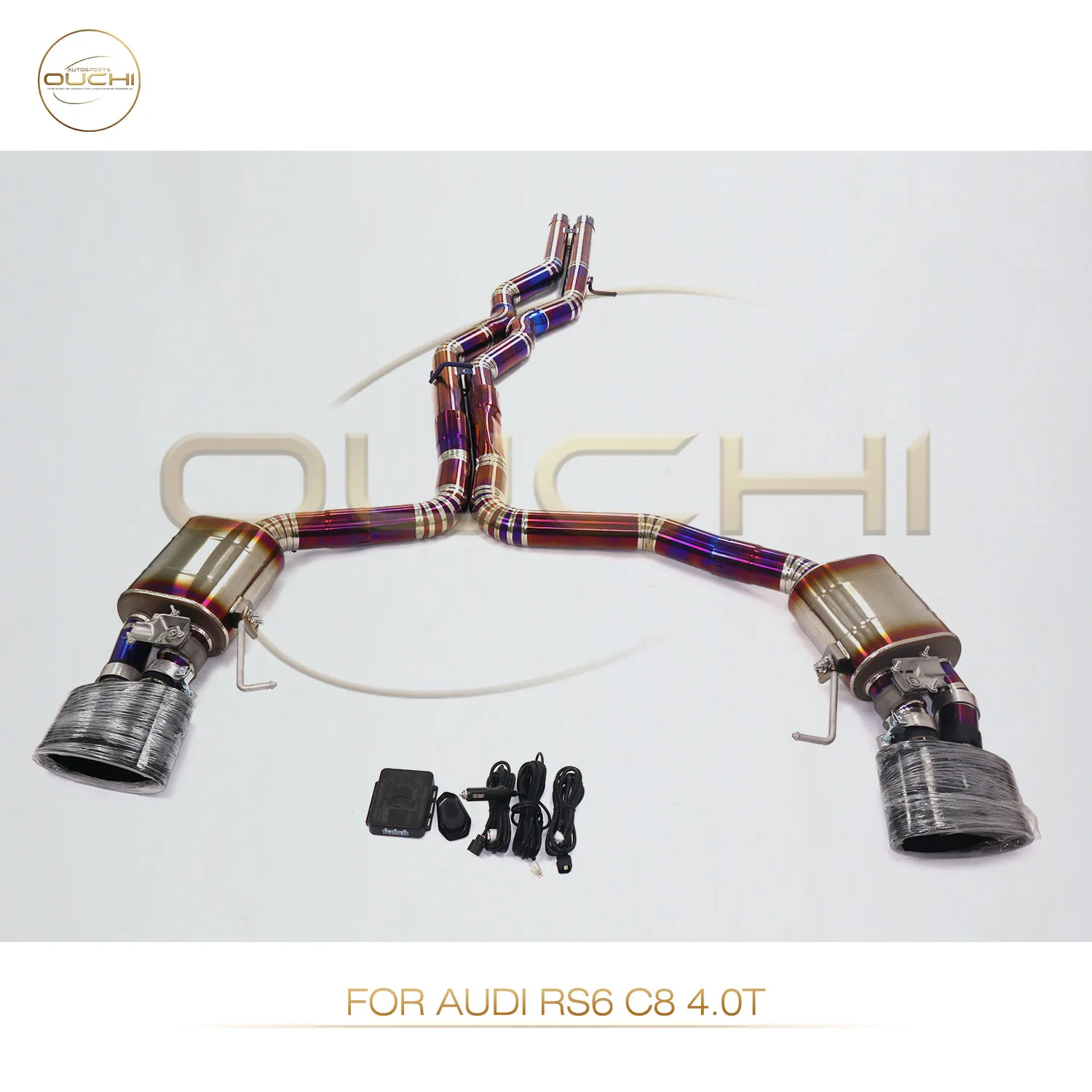 OUCHI Factory Direct Sales High Performance Titanium Alloy Exhaust Catback For Audi RS6 C8 4.0T With Muffler OEM Valve Car Parts
OUCHI Factory Direct Sales High Performance Titanium Alloy Exhaust Catback For Audi RS6 C8 4.0T With Muffler OEM Valve Car Parts