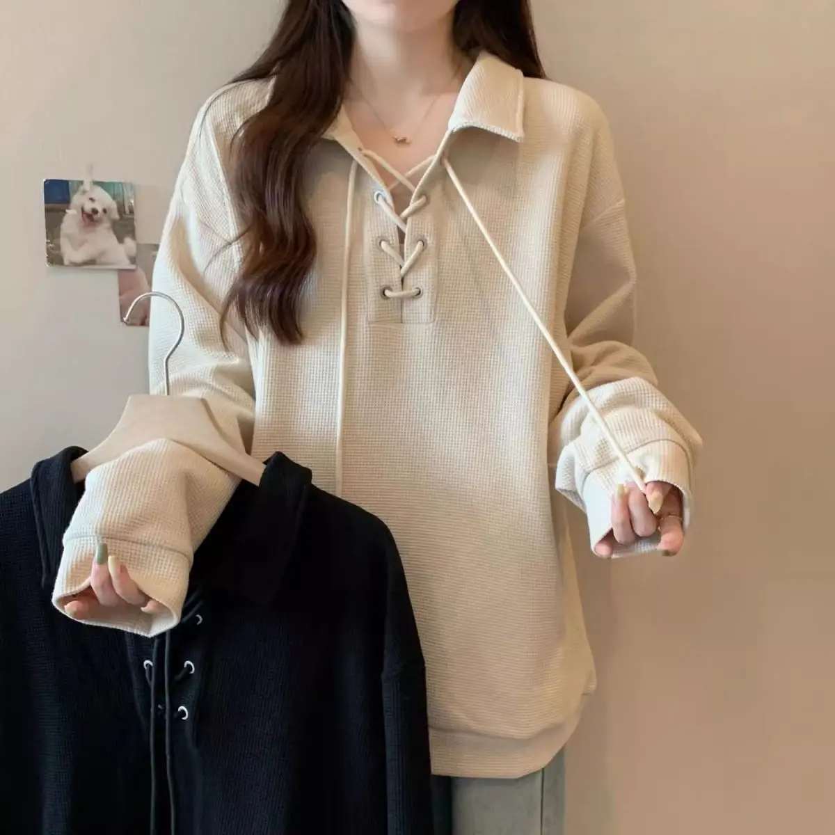 Loose Fit Ne Long Sve Sweatirt Women's plus Size Casual Sle Comfortable Soft Material Regular Length
Loose Fit Ne Long Sve Sweatirt Women's plus Size Casual Sle Comfortable Soft Material Regular Length