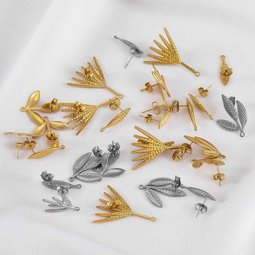 6pcs Stainless Steel Leaf Earring Making Supplies Earrings Stude Posts Connectors DIY Handmade Jewelry Making Components finding
6pcs Stainless Steel Leaf Earring Making Supplies Earrings Stude Posts Connectors DIY Handmade Jewelry Making Components finding