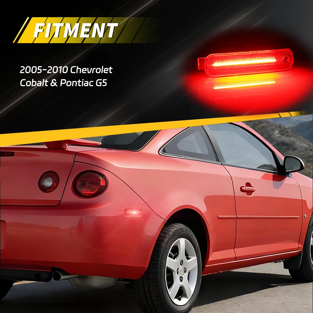 2PCS Rear Side Marker Light Fender Light Turn Signal Light Reflector Light W/LED For 2005 2006 2007 2008 2009 2010 Chevrolet Cobalt 2007 2008 2009 2010 Pontiac G5
2PCS Rear Side Marker Light Fender Light Turn Signal Light Reflector Light W/LED For 2005 2006 2007 2008 2009 2010 Chevrolet Cobalt 2007 2008 2009 2010 Pontiac G5