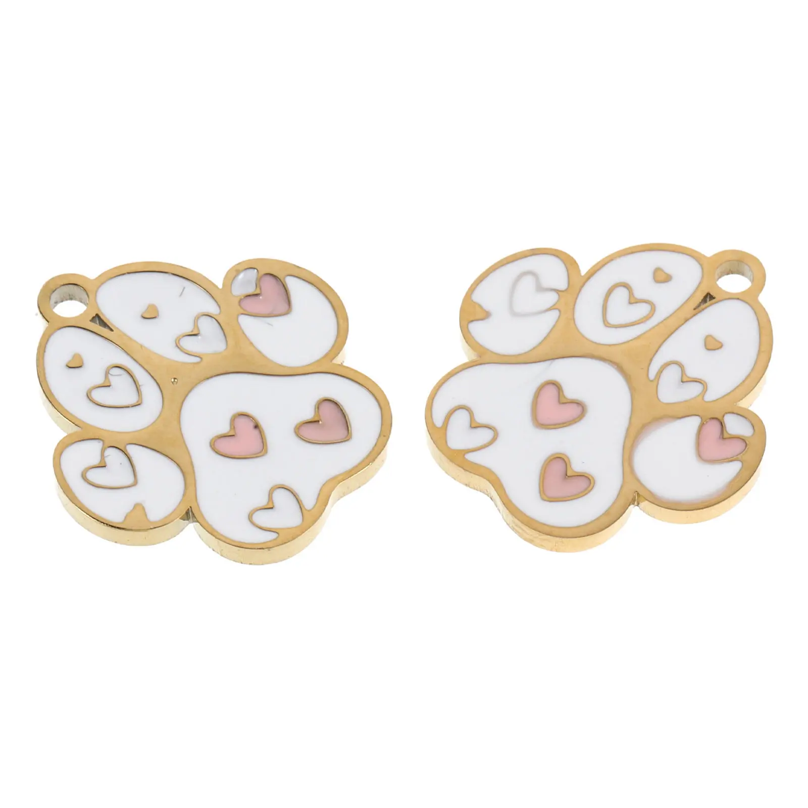 2Pcs Cartoon Paw Print Charm 0.15cm Hanging Hole Stainless Steel Dog Cat Pendant Keychain DIY Jewelry Craft Paw Print Pendant
2Pcs Cartoon Paw Print Charm 0.15cm Hanging Hole Stainless Steel Dog Cat Pendant Keychain DIY Jewelry Craft Paw Print Pendant