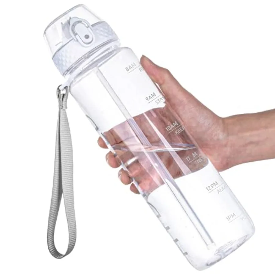 Water Bottle Clear Water Bottle with Straw 32oz Plastic Water Bottles BPA Free Tritan Wide Mouth Bottle Leakproof Motivational
Water Bottle Clear Water Bottle with Straw 32oz Plastic Water Bottles BPA Free Tritan Wide Mouth Bottle Leakproof Motivational
