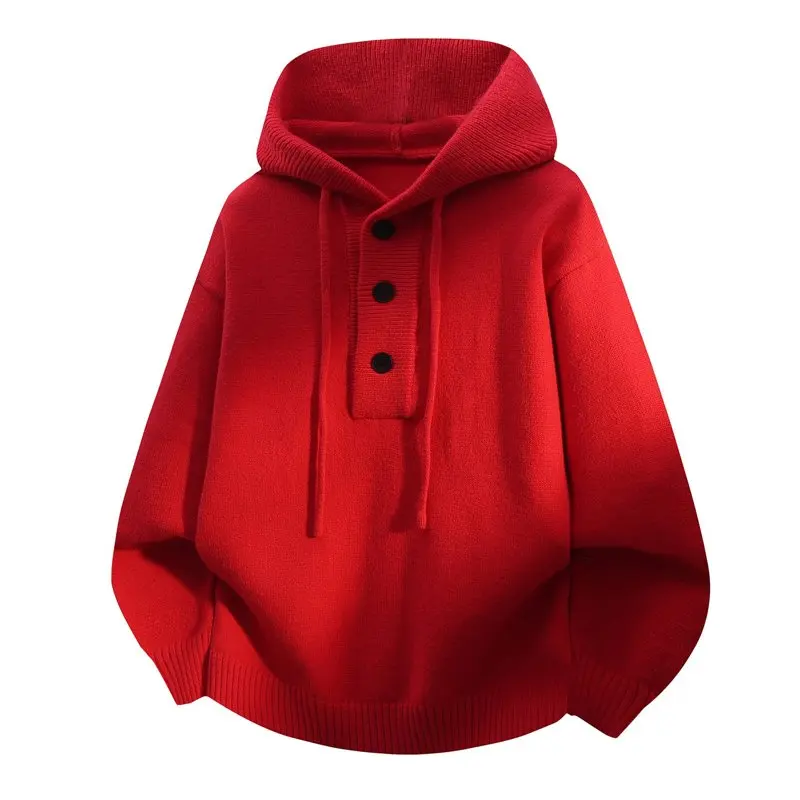 Warm Casual Hooded Men's Knitted Sweater Winter Outerwear Base Layer Long Sleeve Thickened Polyester Blend Youth Fashion
Warm Casual Hooded Men's Knitted Sweater Winter Outerwear Base Layer Long Sleeve Thickened Polyester Blend Youth Fashion