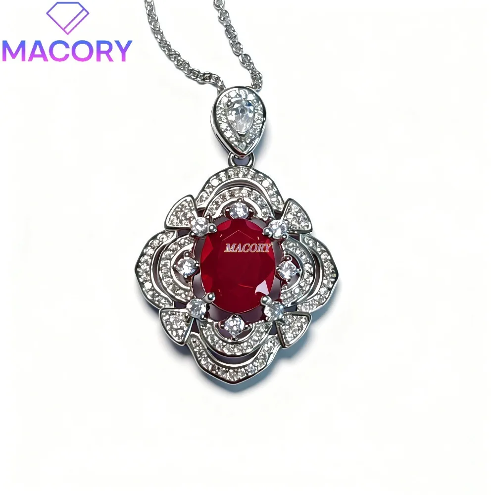 New Ruby Pendant for Women, 925 Sterling Silver, Premium Classic High-Quality Gemstone with Certificate 8✖️10mm
New Ruby Pendant for Women, 925 Sterling Silver, Premium Classic High-Quality Gemstone with Certificate 8✖️10mm
