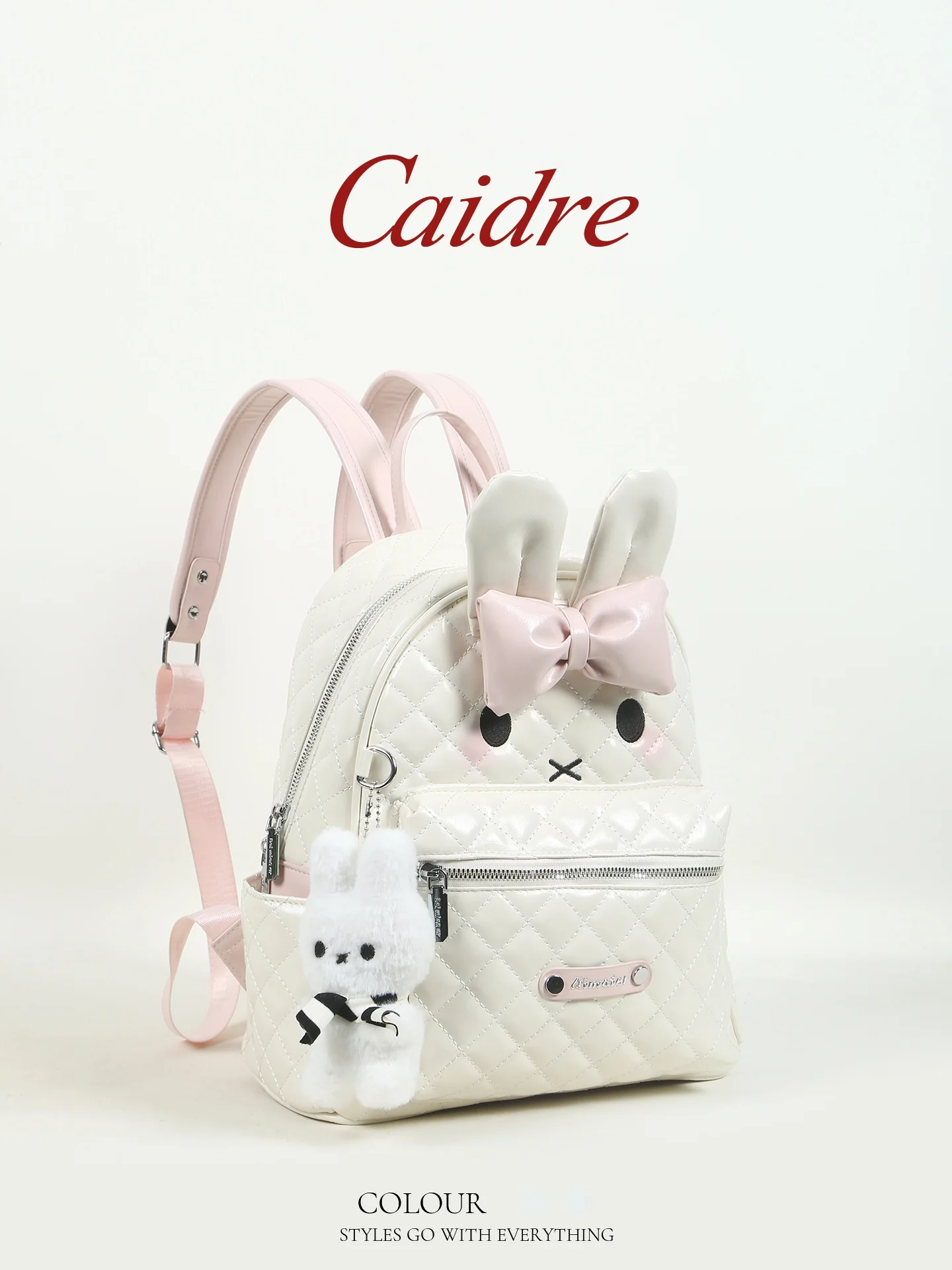 Caidre Cute Rabbit Diamond Grid Double Shoulder Bag Lightweight Travel Birthday Gift for Women Student Bookbag Commuter Style
Caidre Cute Rabbit Diamond Grid Double Shoulder Bag Lightweight Travel Birthday Gift for Women Student Bookbag Commuter Style