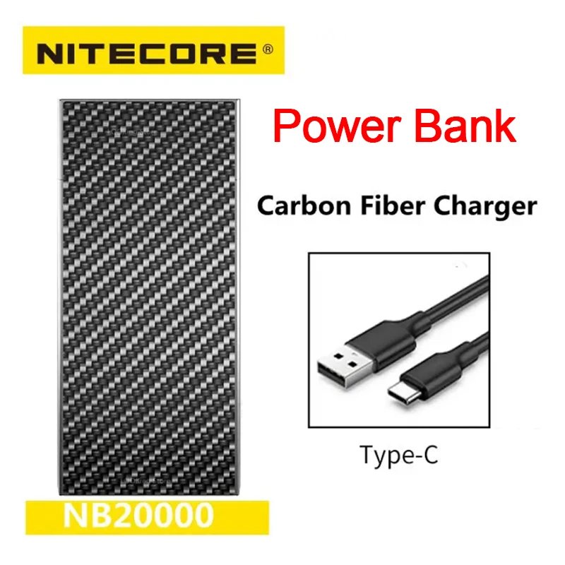 Nitecore NB20000 Mobile Power Bank PD Quick Charge With charger for Smart Watch Earphone iPhone Xiaomi Outdoors for 2-3 days
Nitecore NB20000 Mobile Power Bank PD Quick Charge With charger for Smart Watch Earphone iPhone Xiaomi Outdoors for 2-3 days