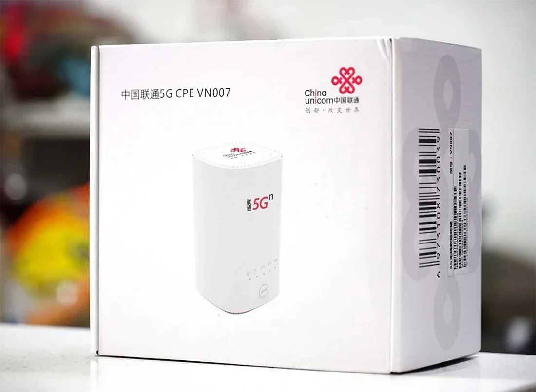 Китай Unicom 5G CPE VN007 2,3 Гбит/с беспроводной CPE Pro с поддержкой SIM-карты 5G NSA/SA NR N1/n3/n8/n20/n21/n41/n77/n78/n79
Китай Unicom 5G CPE VN007 2,3 Гбит/с беспроводной CPE Pro с поддержкой SIM-карты 5G NSA/SA NR N1/n3/n8/n20/n21/n41/n77/n78/n79