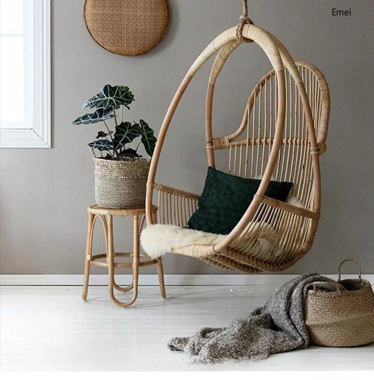 Retro Design Simple Hanging Rocking Chair Glider Swing Adult Rattan Handmade Hanging Basket
Retro Design Simple Hanging Rocking Chair Glider Swing Adult Rattan Handmade Hanging Basket