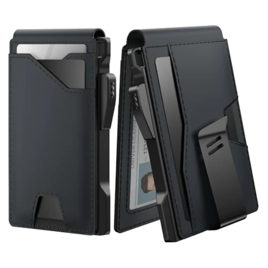Tactical Wallet for Men Card Holder: Pop Up Card Case Genuine Leather Smart RFID Blocking Slim Minimalist Thin Front Pocket - 1
Tactical Wallet for Men Card Holder: Pop Up Card Case Genuine Leather Smart RFID Blocking Slim Minimalist Thin Front Pocket - 1