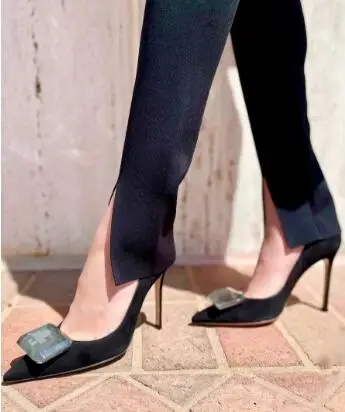 Red Nude Black Green Suede Square Rhinestone Shallow Stiletto Heels Pumps Sexy Woman High Heel Party Dress Shoes Size 33
Red Nude Black Green Suede Square Rhinestone Shallow Stiletto Heels Pumps Sexy Woman High Heel Party Dress Shoes Size 33