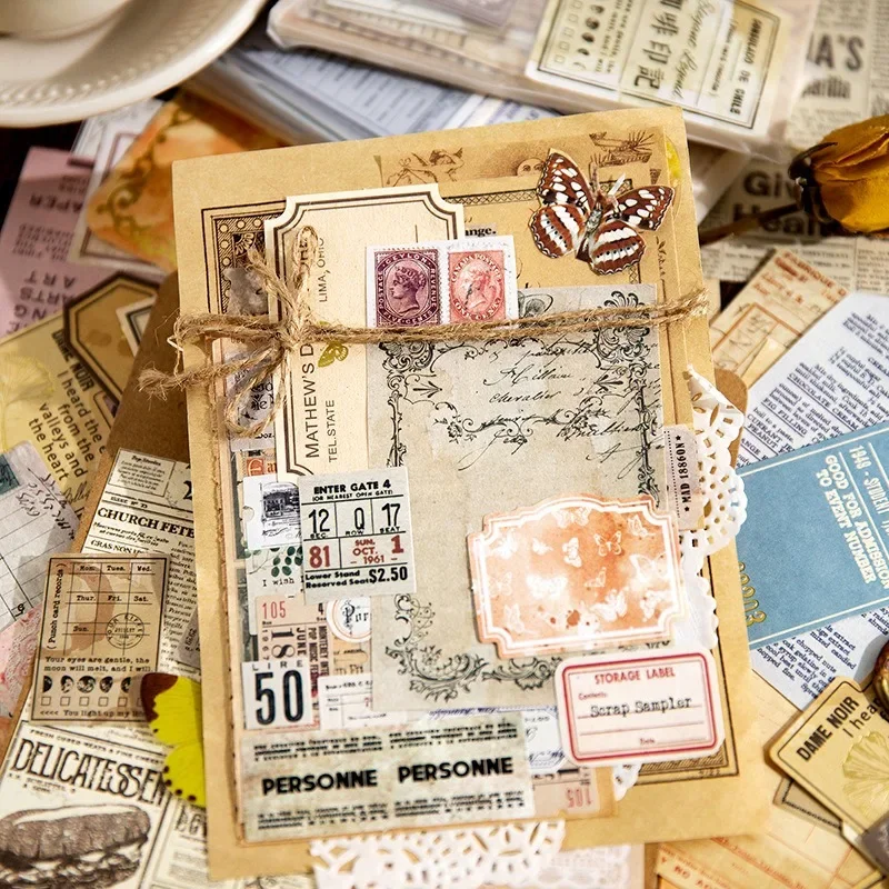100Pcs/bag Chapter Series of Years Big Volume Scrapbooking Material Pack Vintage Retro DIY Journaling Decorative Collages Paper
100Pcs/bag Chapter Series of Years Big Volume Scrapbooking Material Pack Vintage Retro DIY Journaling Decorative Collages Paper